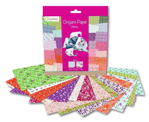 Pack: Origami Paper Liberty - 30 patterns - 60 sheets - 20x20cm