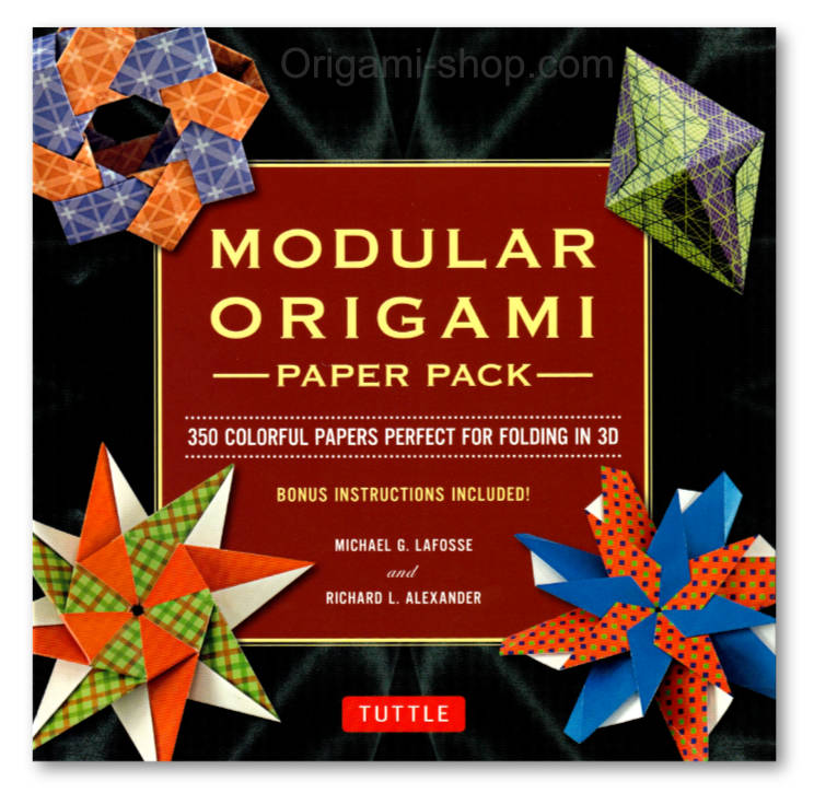 Pack de papier pour l'origami modulaire : 350 papiers 8.5x8.5 cm