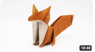 5 Copper Tissue-foil Papers 20X20 cm (6"x6") - ORIGAMI FOX