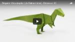 Origami Velociraptor by Jo Nakashima - Dinosaur #6