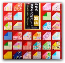 Coffret Washifu Ryomen Chiyogamitsukushi 15x15cm 120 feuilles papier origami japonais scrapbooking