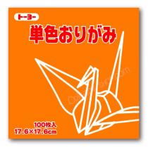 Papier Origami orange 17,6 x 17,6 cm  100 feuilles japonais scrapbooking