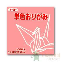 Papier Origami Rose 15x15 cm 100 feuilles japonais scrapbooking