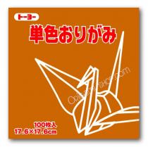 Papier Origami Marron Terre 17,6 x 17,6 cm 100 feuilles japonais scrapbooking