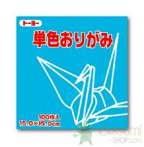 papier origami bleu clair 15 x 15 cm 100 feuilles scrapbooking japon