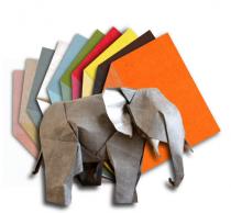 Pack pack papiers de soie métallisés 24 feuilles 30x30 12 couleurs origami Thaïlande scrapbooking