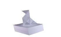Feuilles d'essai blanches 14x14 cm 250 feuilles origami dessin blanc  scrapbooking