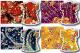 Pack Washi Chiyogami Kimono Yuzen - 4 motifs - 12 feuilles - 15x15 cm
