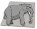 Papier peau d'éléphant 48x48 cm + Eléphant de Shuki Kato