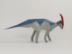 Montage Papercraft DIY Parasaurolophus + Colle et pinceau