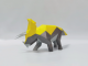 Montage Papercraft DIY Triceratops + Colle et pinceau