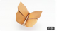 5 Copper Tissue-foil Papers 20X20 cm (6"x6") - ORIGAMI BUTTERFLY
