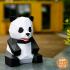 Papercraft Sitting Panda + Glue and brush