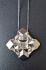 Rhodium Origami Jewelry by Garibi Ilan - Tesselation Pendant "Templar Garden" - 4.5x4.5 cm