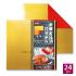 DUO FOLD GOLD/RED - 6 SHEETS - 24x24 cm