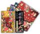 Pack: Washi Chiyogami "Kimono Yuzen" - 4 patterns - 12 sheets - 15x15cm