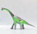 Papercraft Brachiosaurus DIY + Glue and brush
