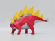 Papercraft Stegosaurus DIY + Glue and brush